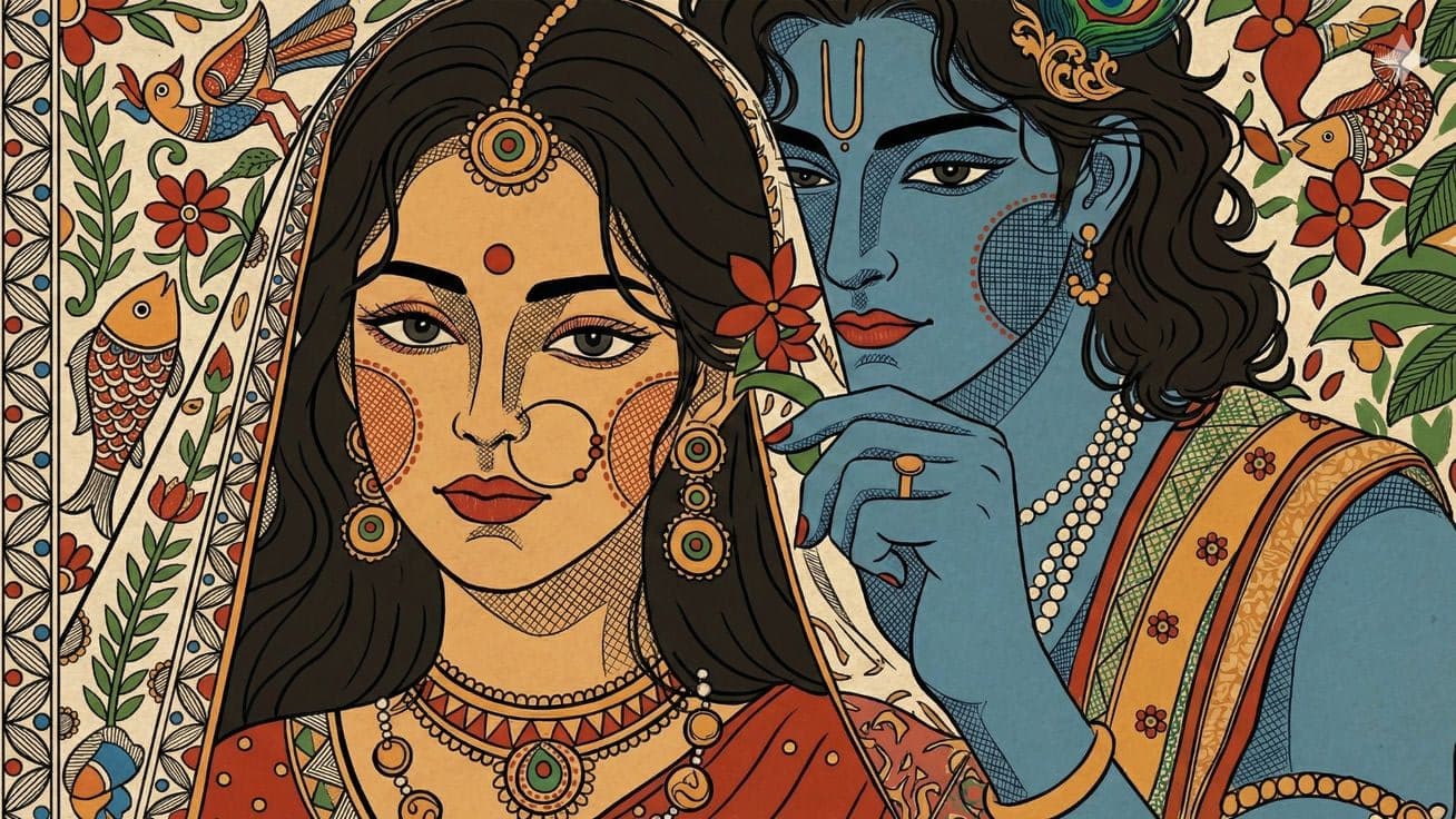 Radha Krishna Art